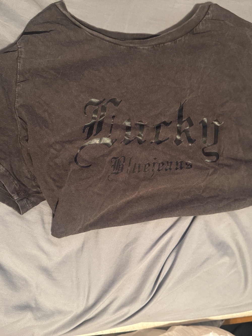 Lucky Brand Black Graphic Short Sleeve Tee